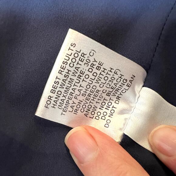 Peter Millar Golf Vest Wool Lined Monogrammed Navy Blue Size Large - Picture 7 of 8